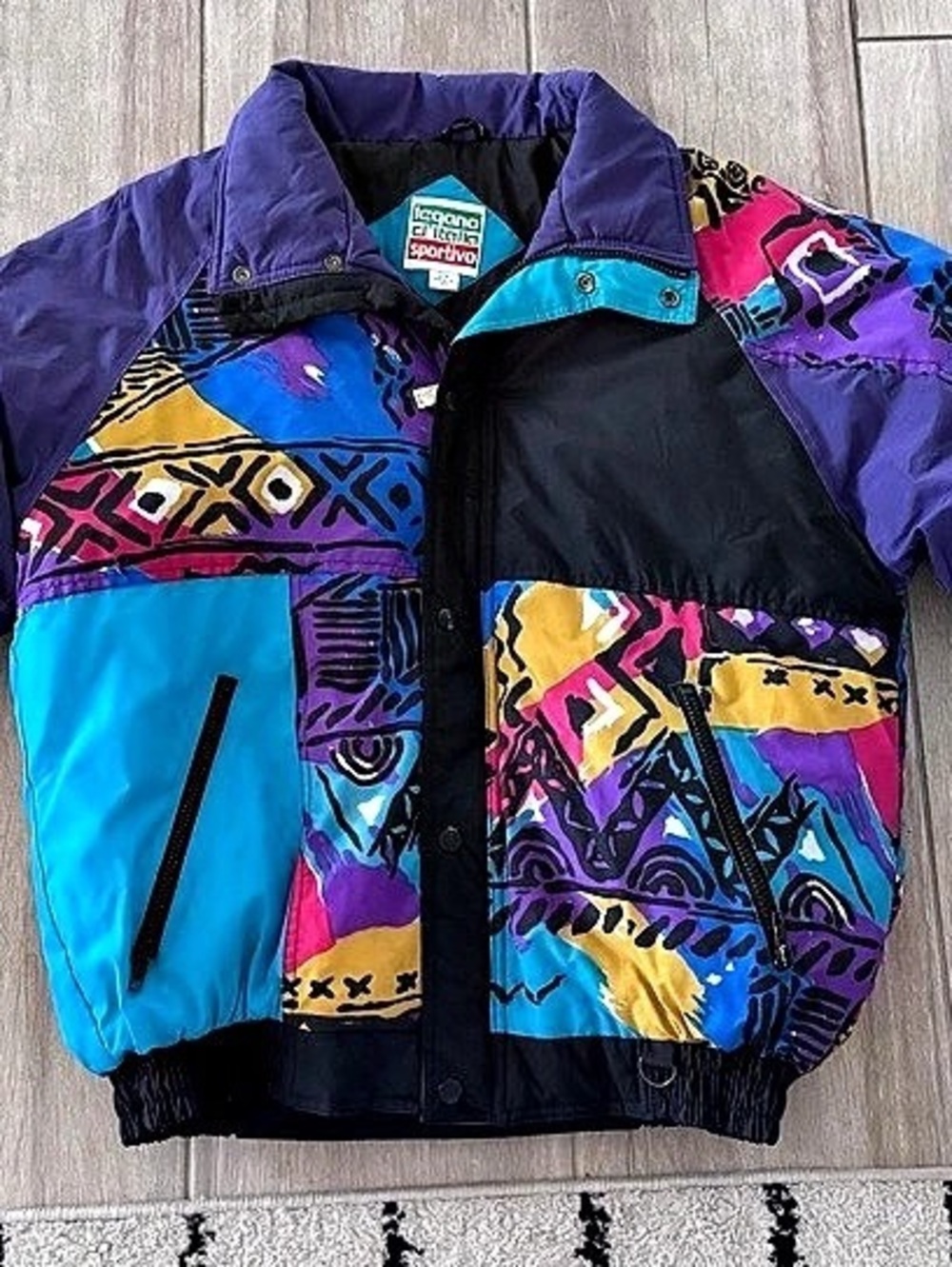 Legnano d'Italia Sportivo Women's Geometric Ski Jacket Size Medium
